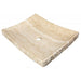 Eden Bath White Travertine Large Zen Sink - EB_S014WT-P