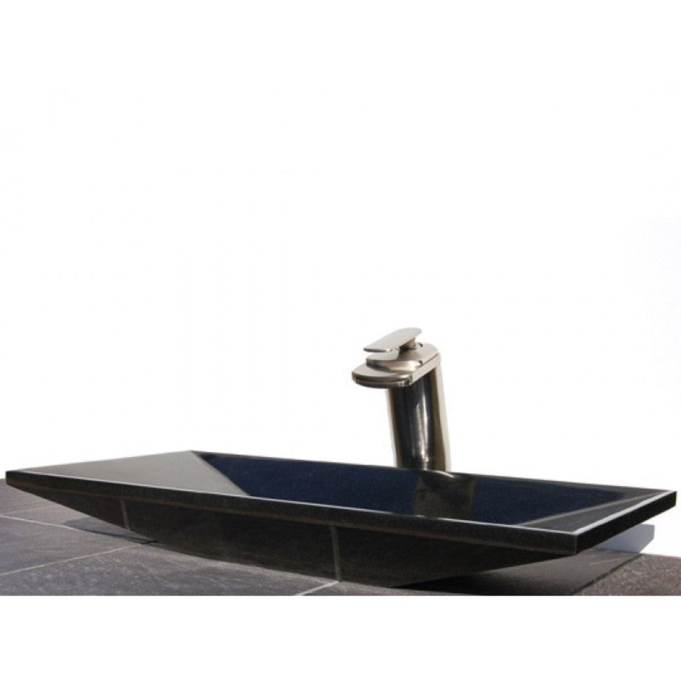 Eden Bath Black Ultra Modern Granite Sink - EB_S017BK-P