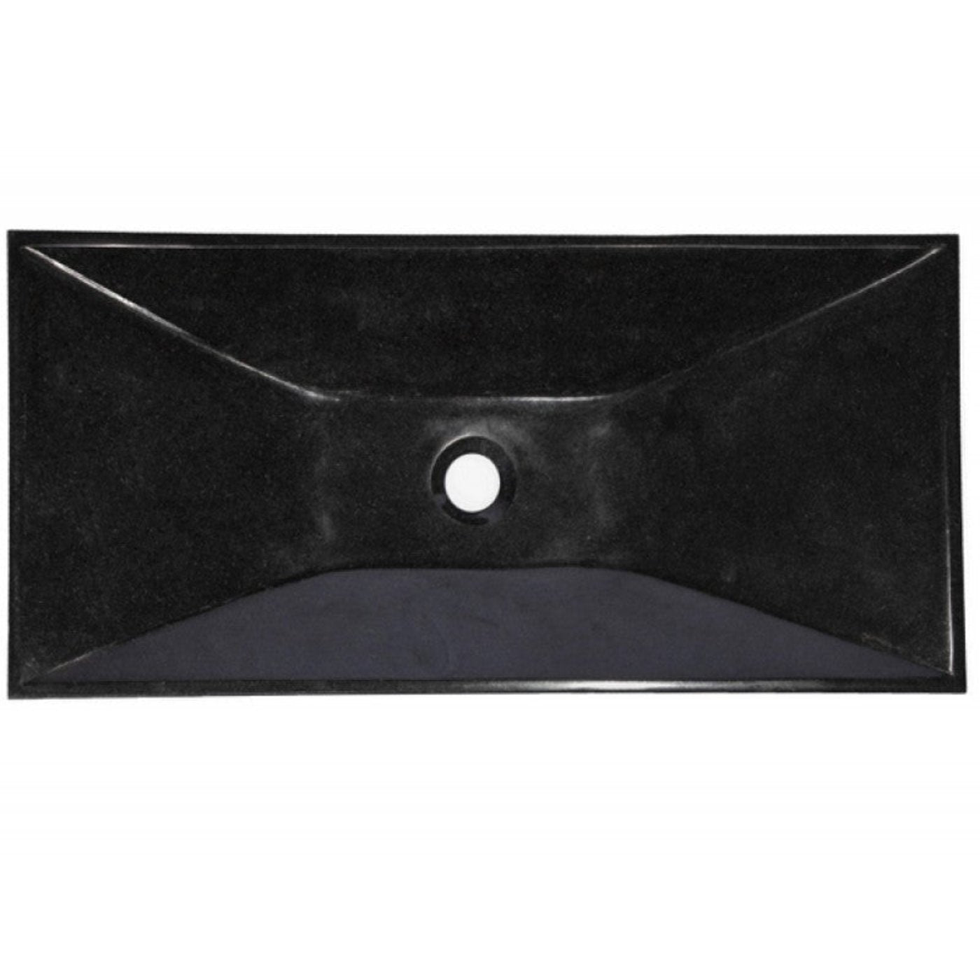 Eden Bath Black Ultra Modern Granite Sink - EB_S017BK-P