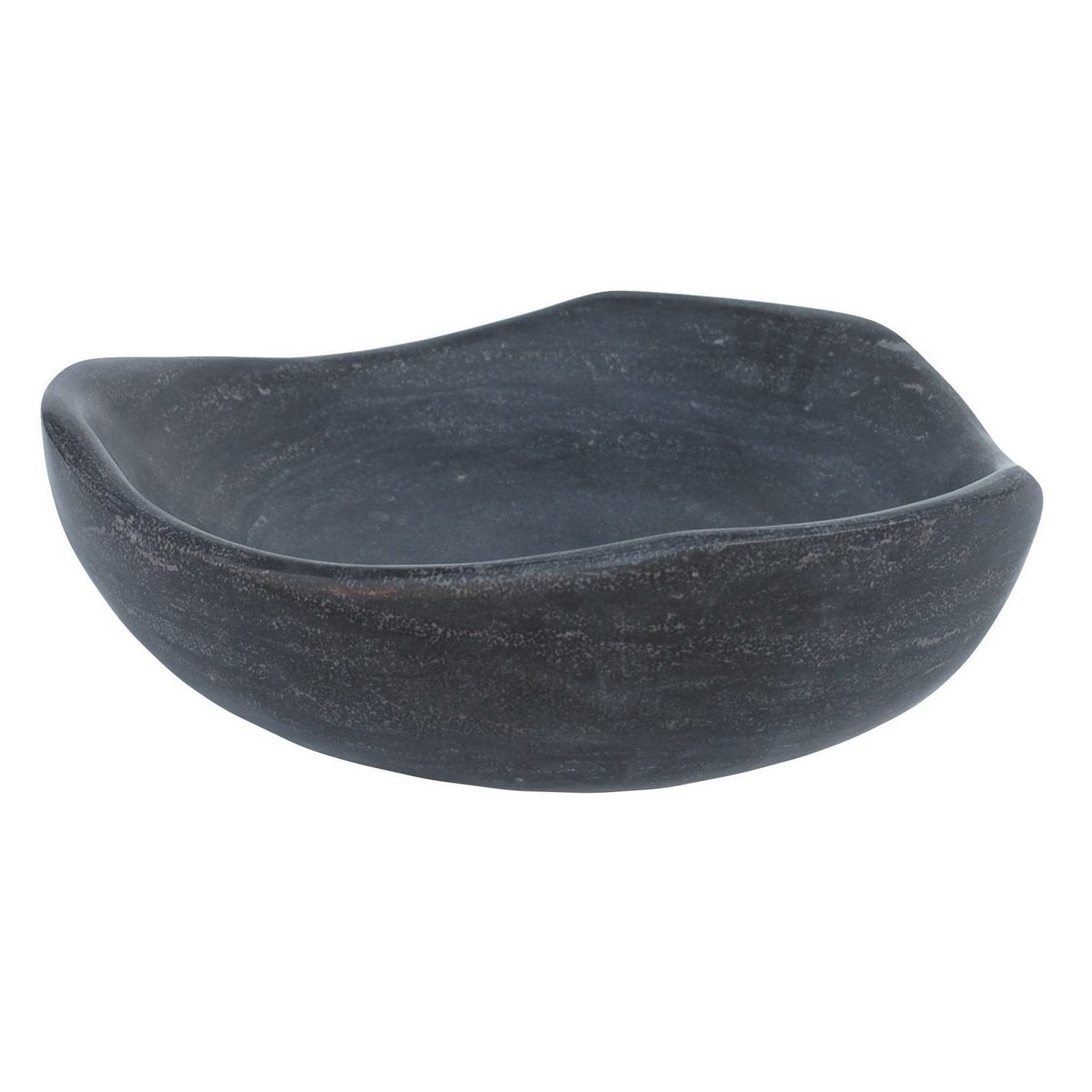 Eden Bath Black Limestone Freeform Vessel Sink - EB_S032BL-H