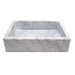 Eden Bath Antique Rectangular Carrara Marble Vessel Sink Honed - EB_S037CW-H