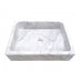 Eden Bath Antique Rectangular Carrara Marble Vessel Sink Honed - EB_S037CW-H