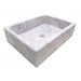 Eden Bath Antique Rectangular Carrara Marble Vessel Sink Honed - EB_S037CW-H