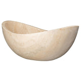 Eden Bath Small Canoe Vessel Sink - Beige Travertine - EB_S043BT-P