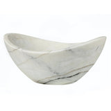 Eden Bath Small Canoe Vessel Sink - White Marble - EB_S043GW-H