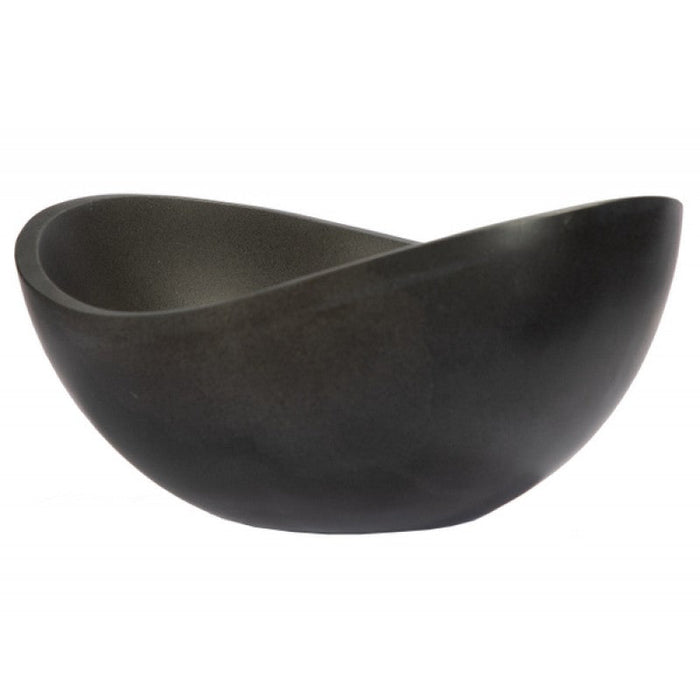 Eden Bath Small Lava Stone Canoe Vessel Sink - EB_S043LS-H