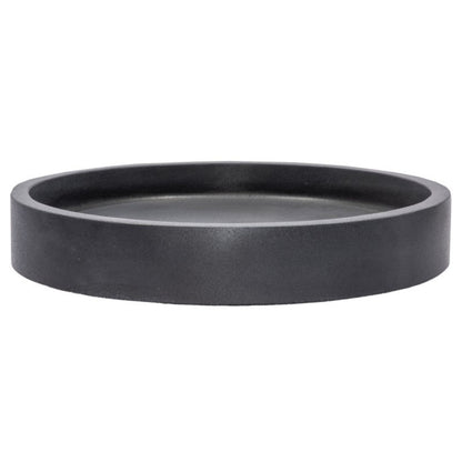 Eden Bath Low Round Vessel Sink - Lava Stone - EB_S045LS-H