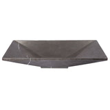 Eden Bath Ultra Modern Rectangular Vessel Sink in Honed Pietra Grey Marble - EB_S055PI-H