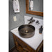 Eden Bath 15" Round Stainless Steel Bathroom Vessel Sink with Drain in Antique Gold - EB_SS001AT