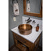 Eden Bath 15" Round Stainless Steel Bathroom Vessel Sink with Drain in Rose Gold - EB_SS001RG