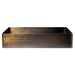 Eden Bath Rectangular 19" x 14 1/2" Stainless Steel Bathroom Vessel Sink with Drain in Antique Gold - EB_SS002AT