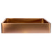 Eden Bath Rectangular 18 3/4" x 15 3/4" Thick Rim Stainless Steel Bathroom Vessel Sink with Drain in Rose Gold - EB_SS004RG