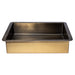 Eden Bath Rectangular 20' x 16" Undermount Stainless Steel Bathroom Sink and Drain in Antique Gold - EB_SS051AT