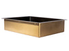 Eden Bath Rectangular 20' x 16" Undermount Stainless Steel Bathroom Sink and Drain in Antique Gold - EB_SS051AT