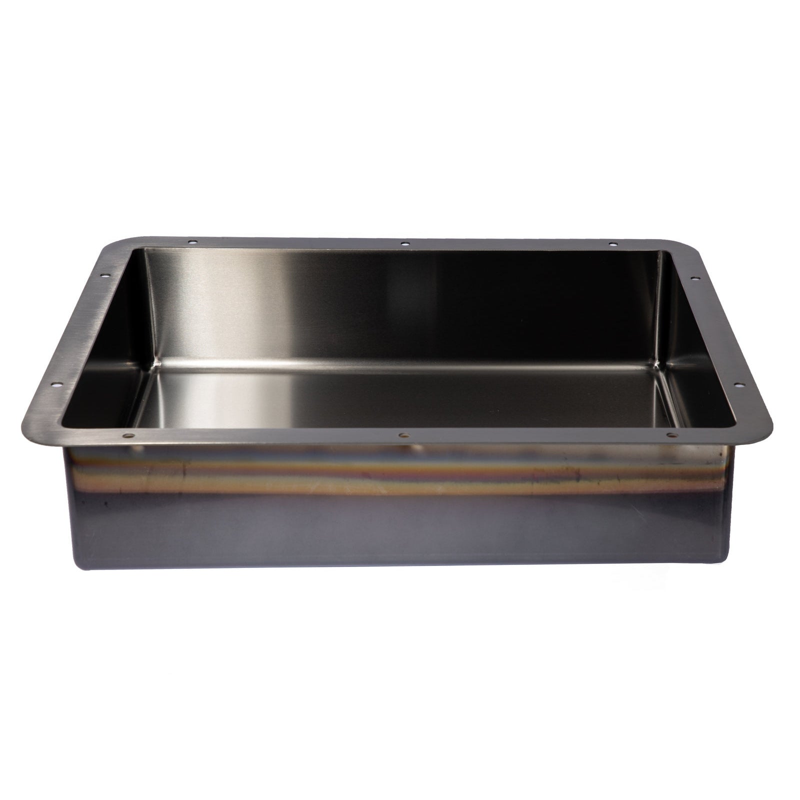 Eden Bath Rectangular 20" x 16" Stainless Steel Undermount Bathroom Sink with Drain in Black - EB_SS051BK