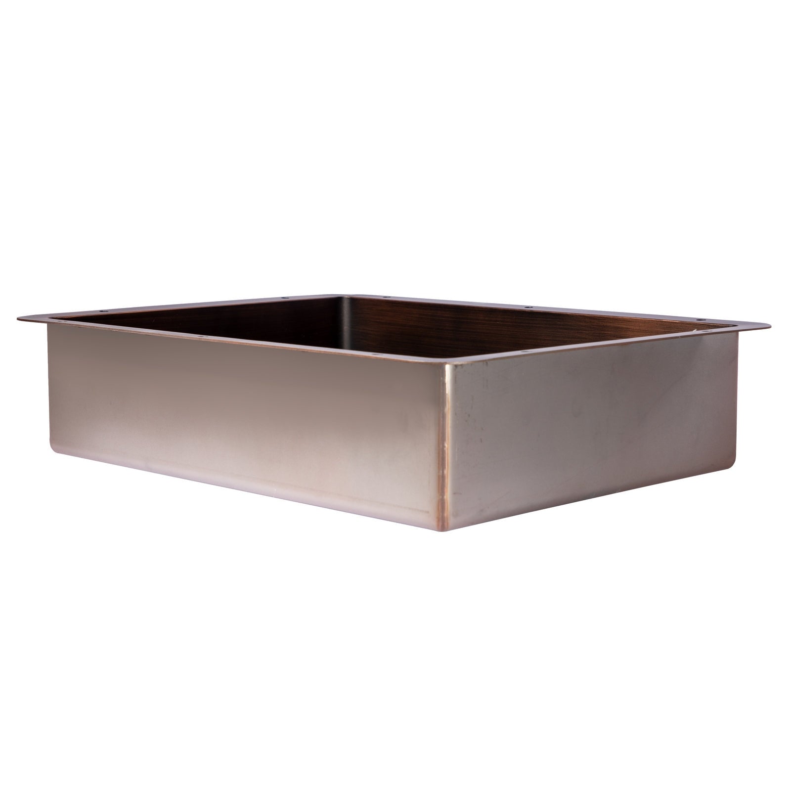 Eden Bath Rectangular 20" x 16" Stainless Steel Undermount Bathroom Sink with Drain in Bronze - EB_SS051BZ