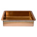 Eden Bath Rectangular 20" x 16" Stainless Steel Undermount Bathroom Sink with Drain in Rose Gold - EB_SS051RG