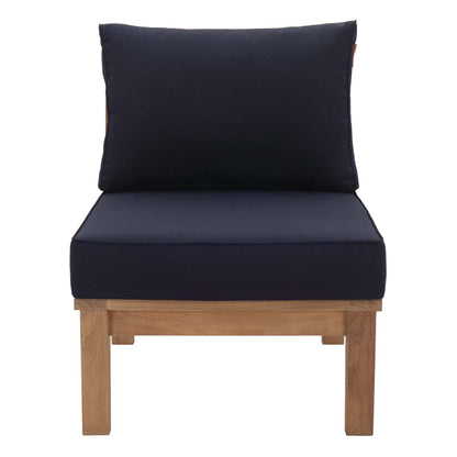 Modway Marina Armless Outdoor Patio Teak Sofa
