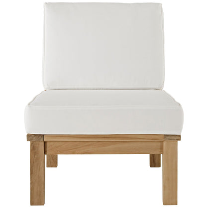 Modway Marina Armless Outdoor Patio Teak Sofa