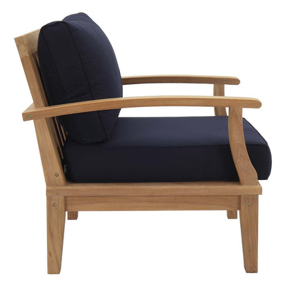 Modway Furniture Marina 4 Piece Outdoor Patio Teak Set by Modway – EEI-1469-NAT-GRY-SET