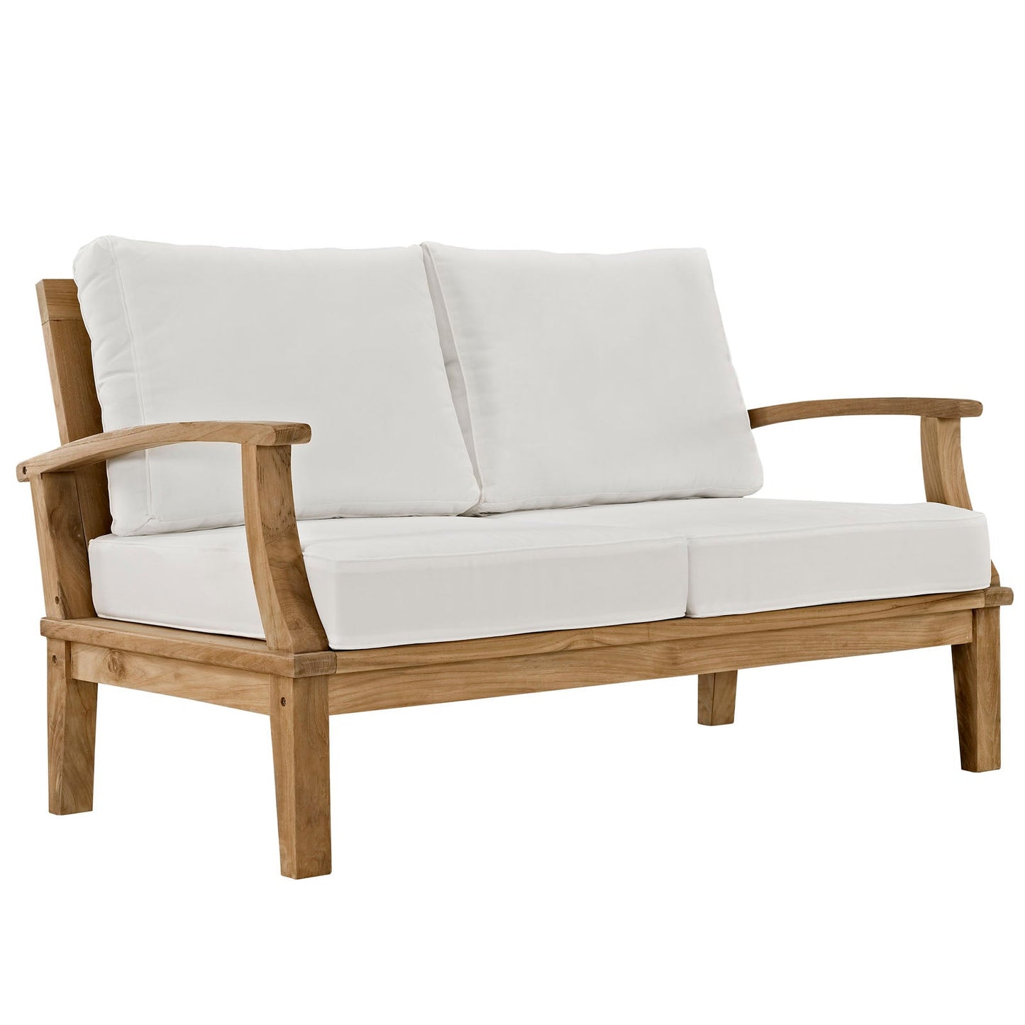 Modway Furniture Marina 4 Piece Outdoor Patio Teak Set by Modway – EEI-1469-NAT-GRY-SET