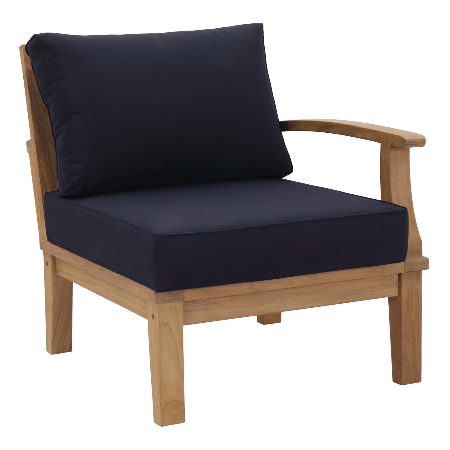 Modway Furniture Marina 5 Piece Outdoor Patio Teak Set by Modway – EEI-1477-NAT-GRY-SET