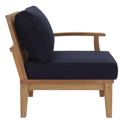 Modway Furniture Marina 5 Piece Outdoor Patio Teak Set by Modway – EEI-1477-NAT-GRY-SET