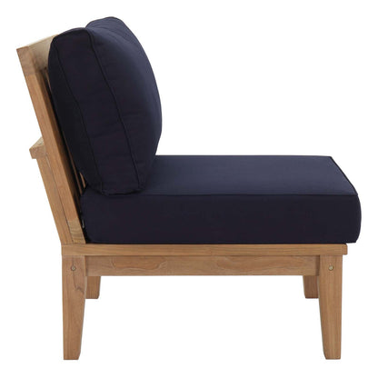 Modway Furniture Marina 8 Piece Outdoor Patio Teak Set by Modway – EEI-1479-NAT-GRY-SET