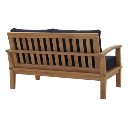 Modway Furniture Marina 7 Piece Outdoor Patio Teak Set by Modway – EEI-1486-NAT-GRY-SET