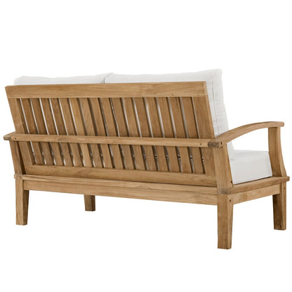 Modway Furniture Marina 7 Piece Outdoor Patio Teak Set by Modway – EEI-1486-NAT-GRY-SET