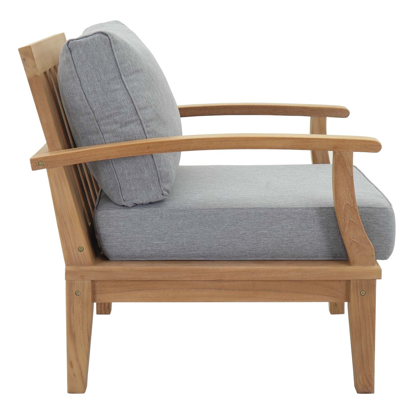 Modway Furniture Marina 10 Piece Outdoor Patio Teak Set by Modway - EEI-1489-NAT-GRY-SET