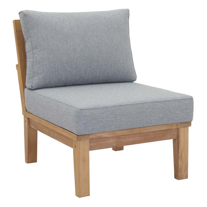 Modway Furniture Marina 10 Piece Outdoor Patio Teak Set by Modway - EEI-1489-NAT-GRY-SET