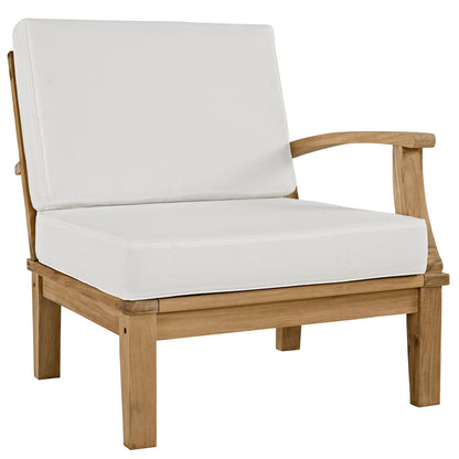 Modway Furniture Marina 10 Piece Outdoor Patio Teak Set by Modway - EEI-1489-NAT-GRY-SET