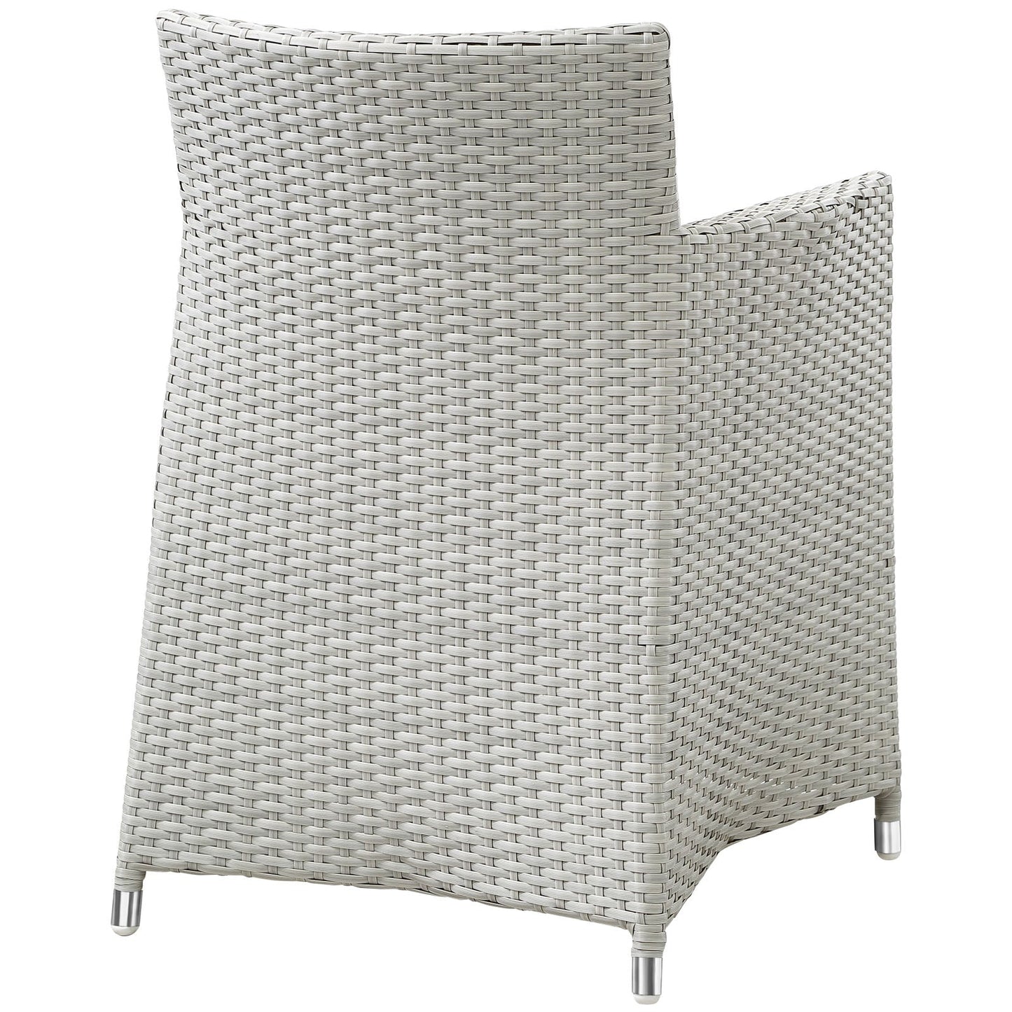Modway Furniture Junction 7 Piece Outdoor Patio Dining Set by Modway - EEI-1750-BRN-WHI-SET