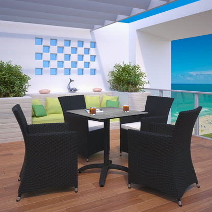 Modway Junction 5 Piece Outdoor Patio Dining Set