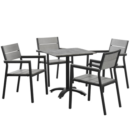 Modway Maine 5 Piece Outdoor Patio Dining Set