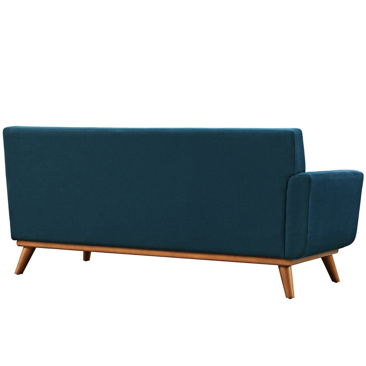 Modway Furniture Engage Left-Arm Upholstered Fabric Loveseat - Stylish Curved Design with Plush Cushions & Tufted Detail - EEI-1795-AZU