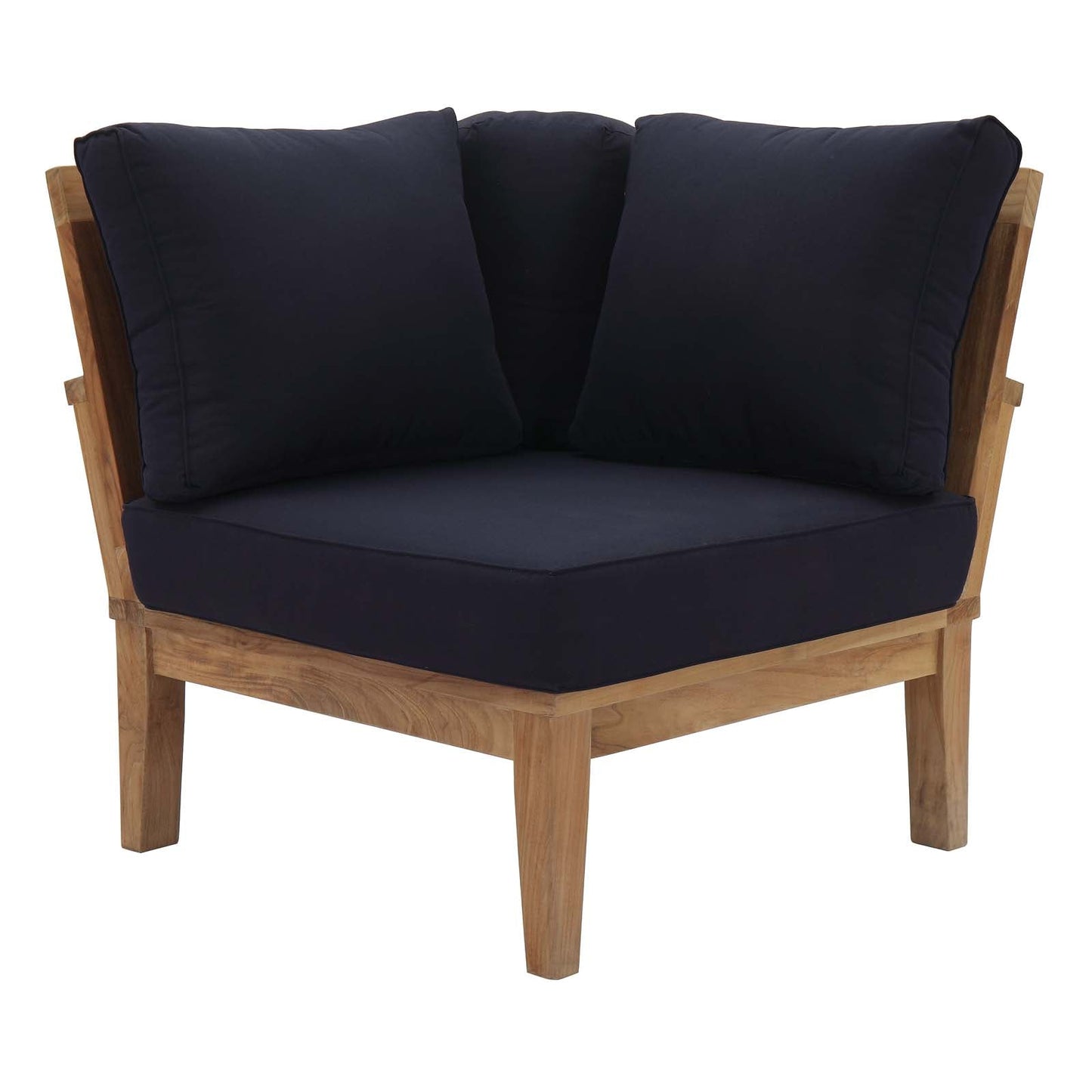 Modway Furniture Marina 6 Piece Outdoor Patio Teak Set by Modway - EEI-1816-NAT-GRY-SET