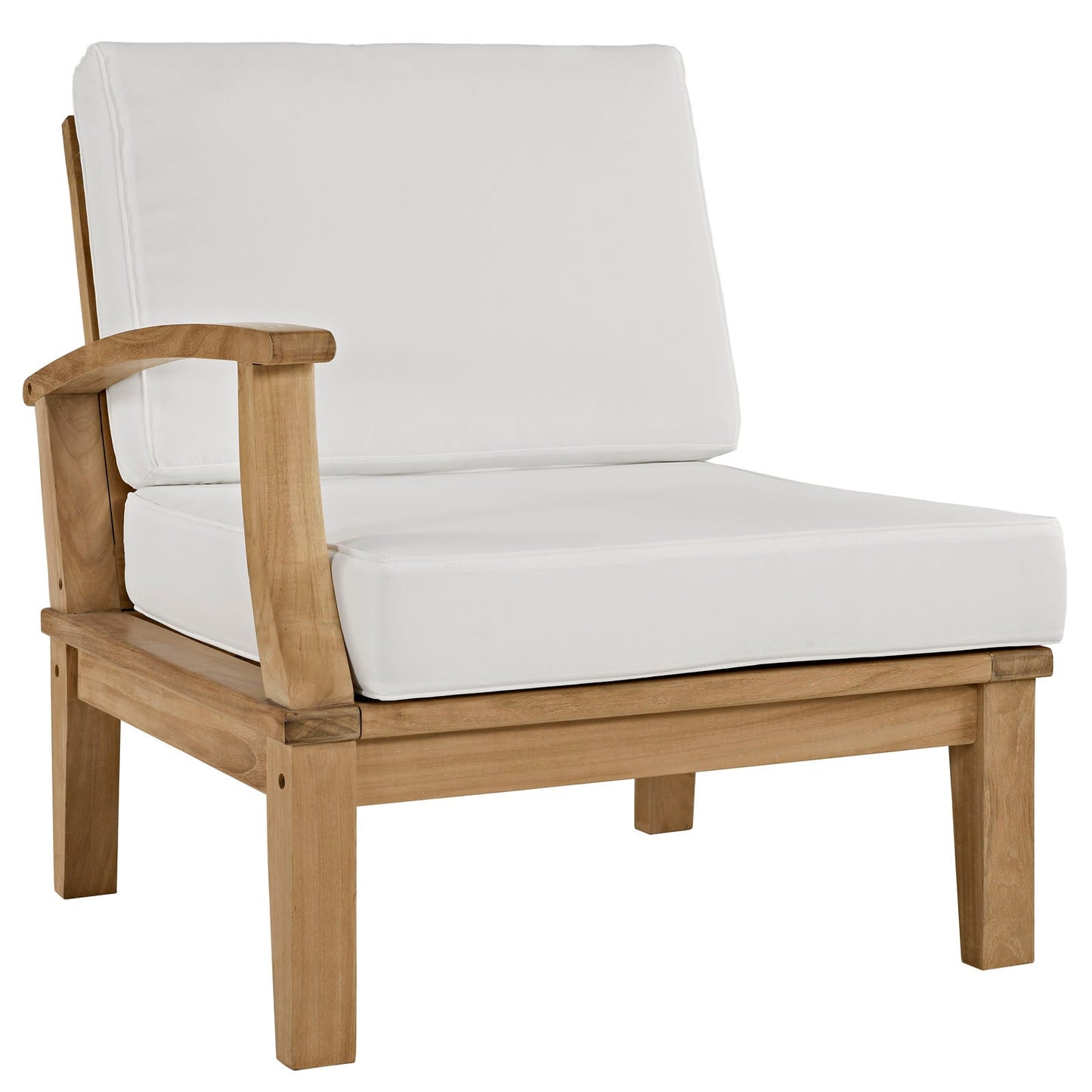 Modway Furniture Marina 6 Piece Outdoor Patio Teak Set by Modway - EEI-1816-NAT-GRY-SET