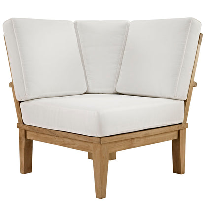 Modway Furniture Marina 3 Piece Outdoor Patio Teak Set by Modway - EEI-1820-NAT-GRY-SET