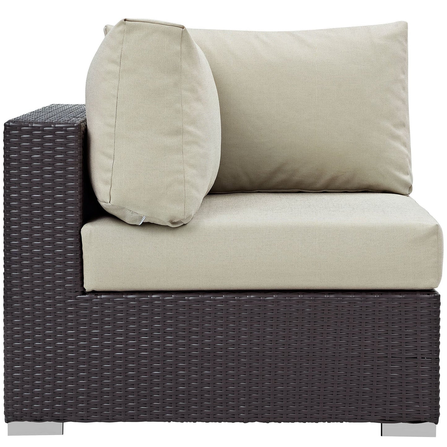 Modway Furniture Convene 5 Piece Outdoor Patio Sectional Set by Modway –EEI-2172-EXP-BEI-SET