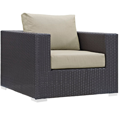 Modway Furniture Gather 7 Piece Outdoor Patio Sectional Set by Modway - EEI-1808-EXP-BEI-SET
