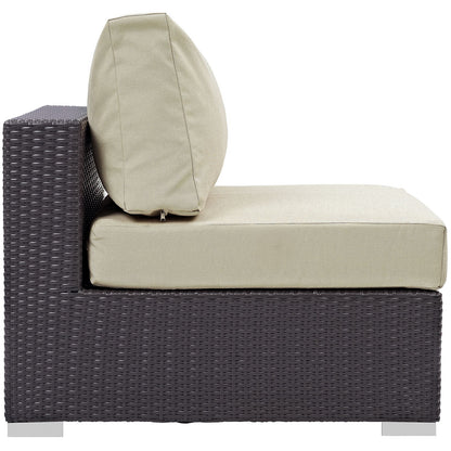 Modway Furniture Convene 5 Piece Outdoor Patio Sectional Set by Modway –EEI-2172-EXP-BEI-SET