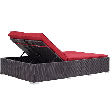 Modway Furniture Convene Double Outdoor Patio Chaise - EEI-2177-EXP-MOC