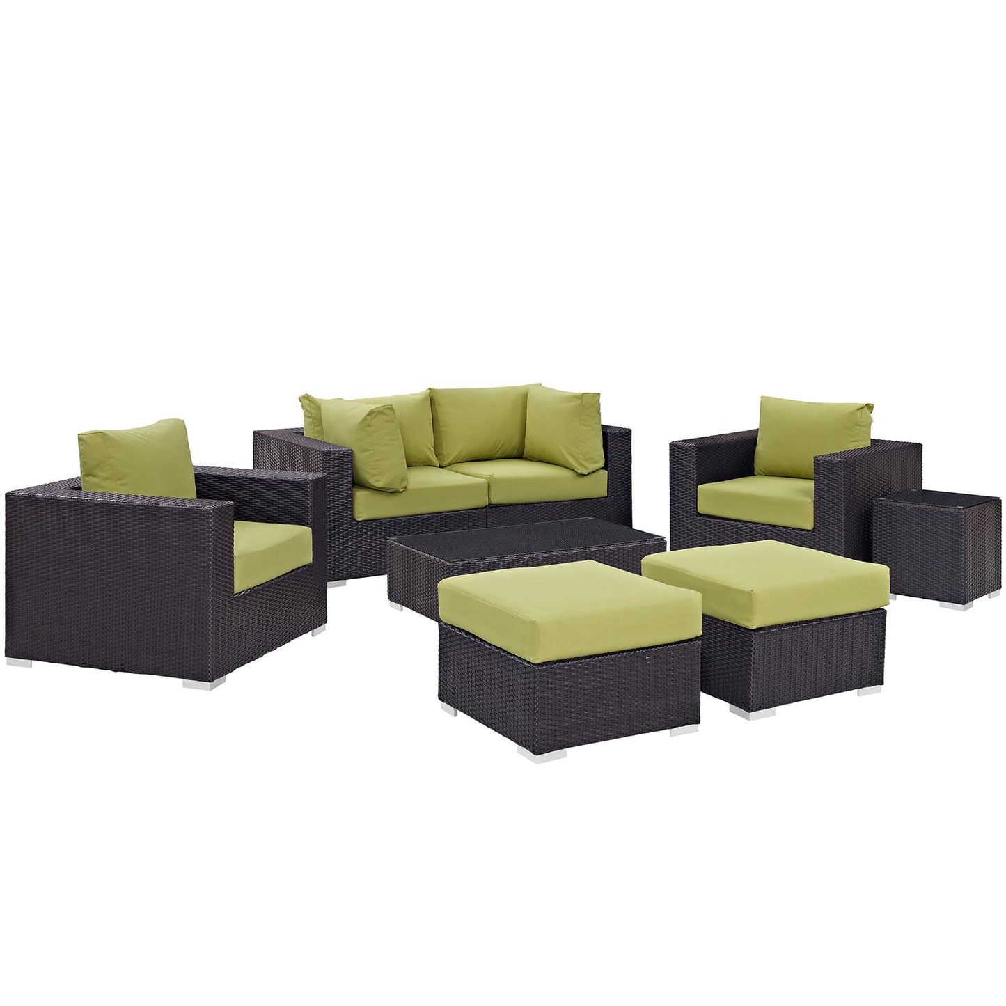 Modway Furniture Convene 8 Piece Outdoor Patio Sectional Set by Modway – EEI-2206-EXP-BEI-SET