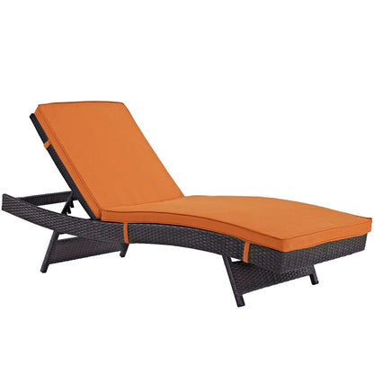 Modway Furniture Convene Chaise Outdoor Patio Set of 6 by Modway - EEI-2430-EXP-ORA-SET