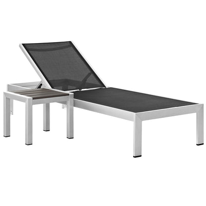 Modway Shore 2 Piece Outdoor Patio Aluminum Set – EEI-2470