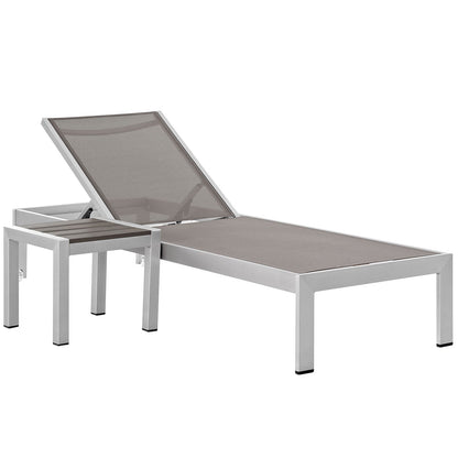Modway Shore 2 Piece Outdoor Patio Aluminum Set – EEI-2470