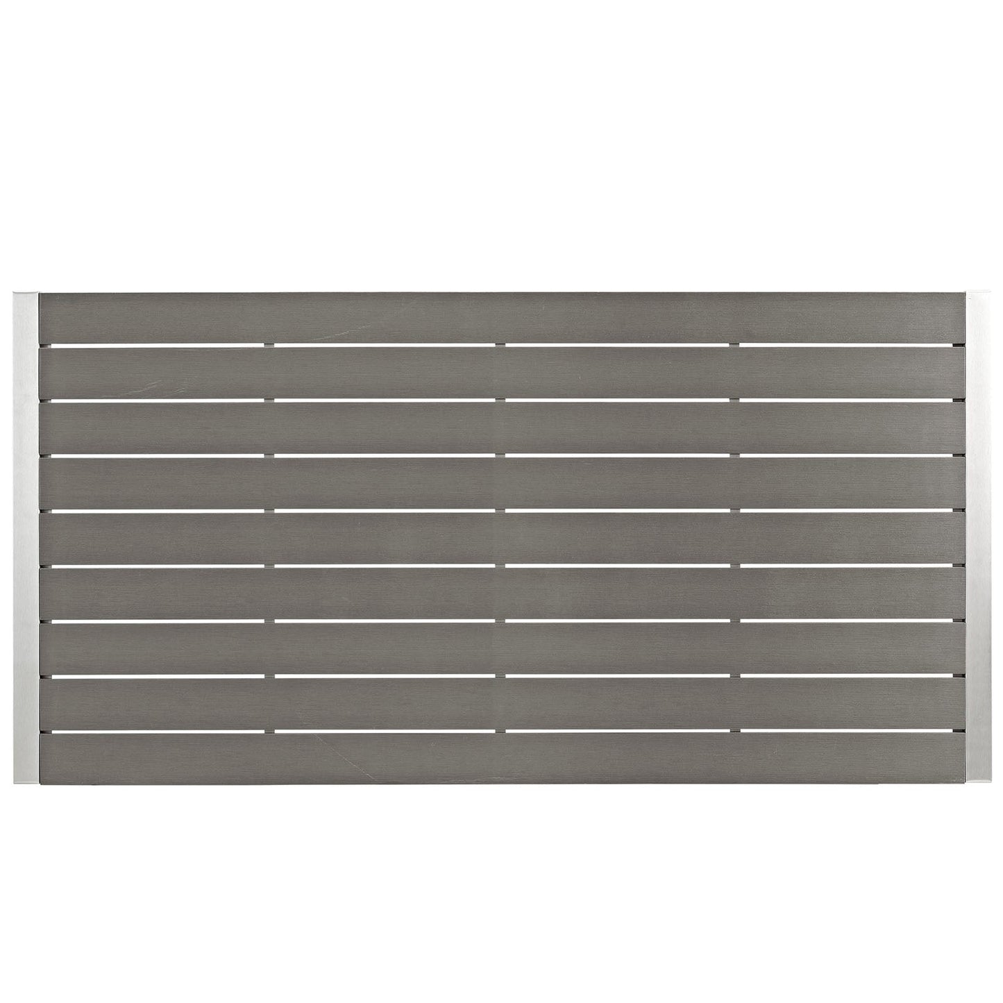 Modway Furniture Shore 5 Piece Outdoor Patio Aluminum Dining Set – EEI-2482-SLV-BLK-SET