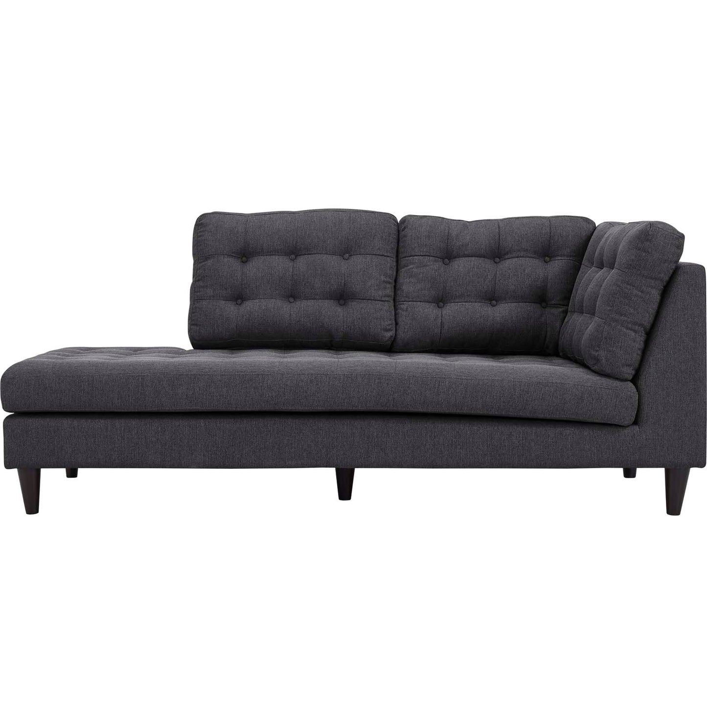 Modway Furniture Empress Upholstered Fabric Left Facing Bumper - EEI-2611-LGR